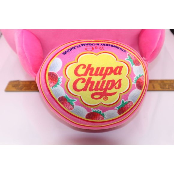 Chupa Chups Strawberry & Cream Plush Bunny Soft Toy Pink 12" Collectible - Picture 11 of 12